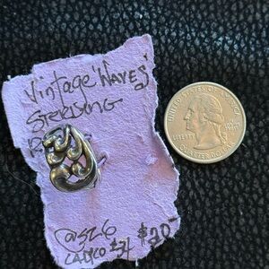 Sterling Silver Wave Ring